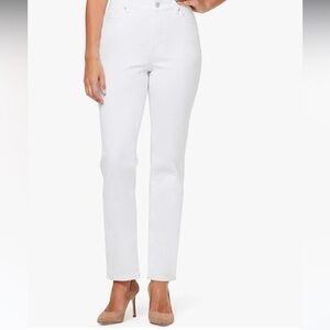 Gloria Vanderbilt Vintage 90’s White Straight Leg Tapered Classic Jeans, Size 16